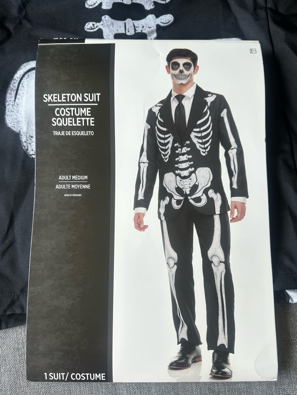 Men’s Bone Daddy Skeleton Halloween Costume Medium